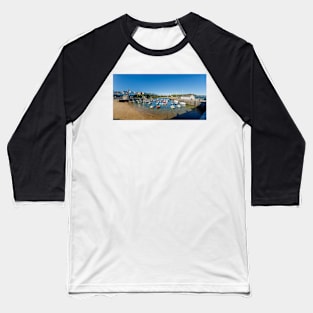 Tenby Harbour Beach, Pembrokeshire Baseball T-Shirt